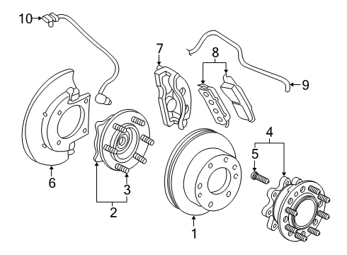 2017 Chevy Express 2500 Brake Components Diagram