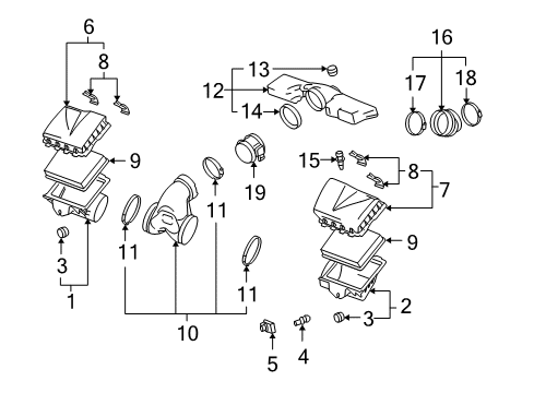 2008 Cadillac XLR Air Cleaner Diagram