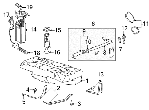 2003 Cadillac Seville Fuel Supply Diagram