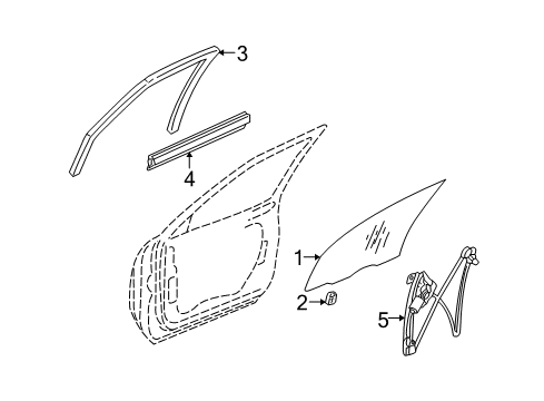 2003 Cadillac Seville Front Door Diagram