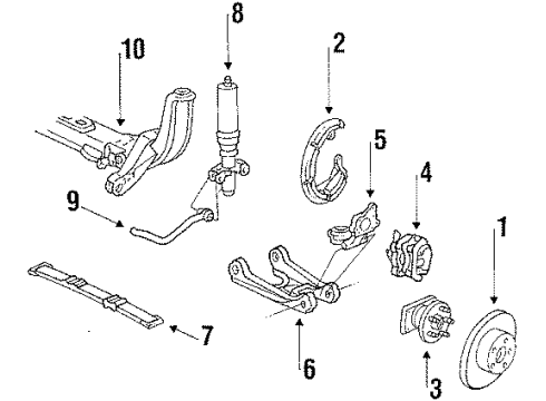 1992 Oldsmobile Toronado Rear Brakes Diagram