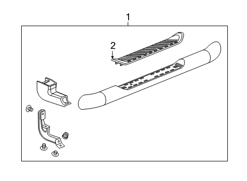 2023 Chevy Silverado 1500 Running Board Diagram
