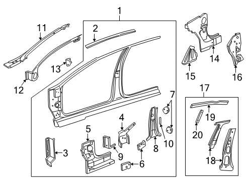 1999 Pontiac Sunfire Uniside Diagram