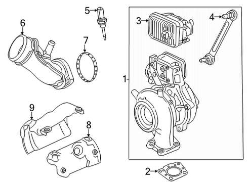 2022 Chevy Silverado 3500 HD Turbocharger Diagram