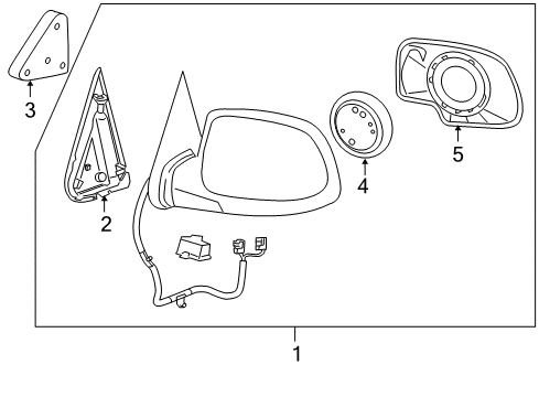 2006 Chevy Silverado 2500 HD Outside Mirrors Diagram