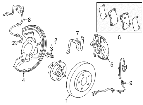 2019 Cadillac XTS Anti-Lock Brakes Diagram