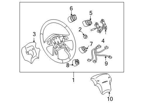 2007 Chevy Silverado 1500 Steering Systems, Internal Components, Shroud, Switches Diagram 9 - Thumbnail