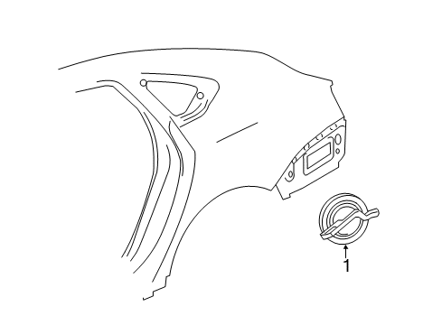 2020 Chevy Impala Exterior Trim - Quarter Panel Diagram