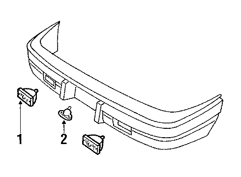 1993 Pontiac LeMans Backup Lamps Diagram