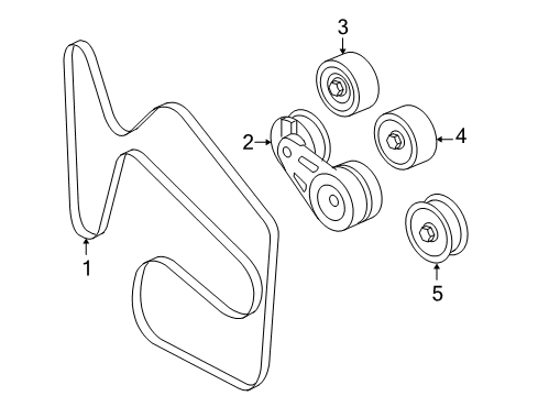 2006 Pontiac G6 Belts & Pulleys Diagram