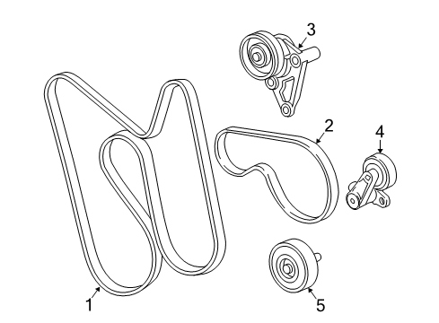 2005 Chevy SSR Belts & Pulleys Diagram