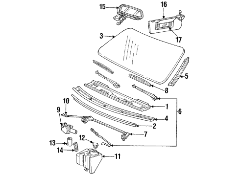 1994 Chevy Caprice Reservoir Diagram for 22144138