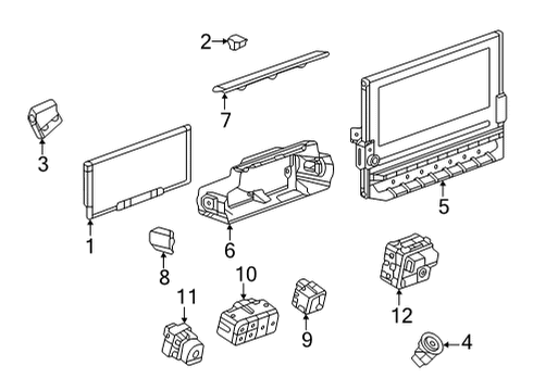 2023 GMC Hummer EV Pickup Automatic Temperature Controls Diagram