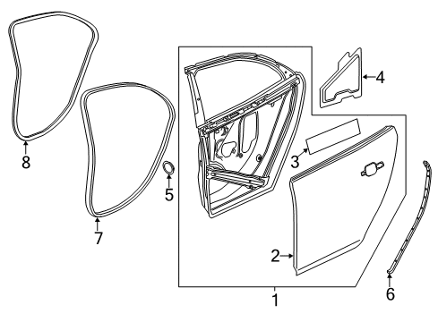 2015 Chevy Malibu Rear Door Diagram