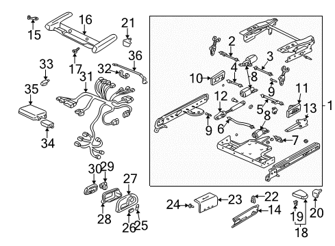 2004 Cadillac DeVille Tracks & Components Diagram