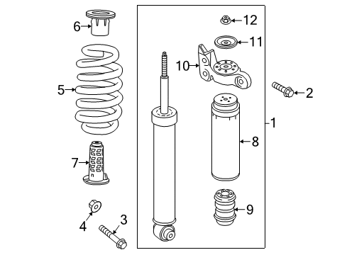 2022 Buick Enclave Shocks & Components - Rear Diagram