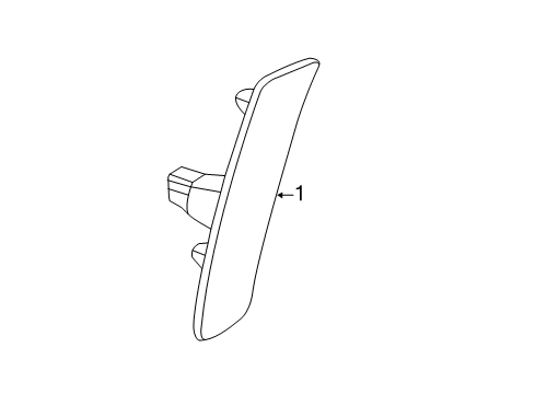 2017 Cadillac CTS Side Marker Lamps Diagram