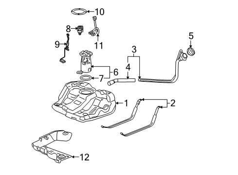 2005 Buick LaCrosse Fuel Supply Diagram