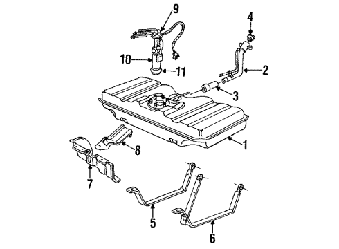 1994 Cadillac Fleetwood Fuel Supply Diagram