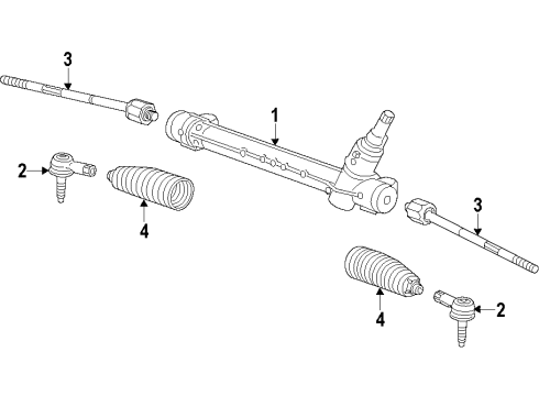 2020 Buick Encore Steering Column & Wheel, Steering Gear & Linkage Diagram 4 - Thumbnail