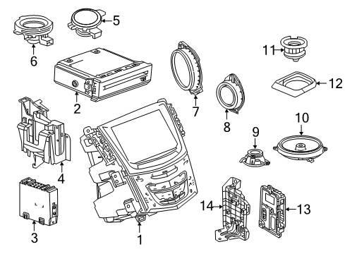 2019 Cadillac XTS Sound System Diagram