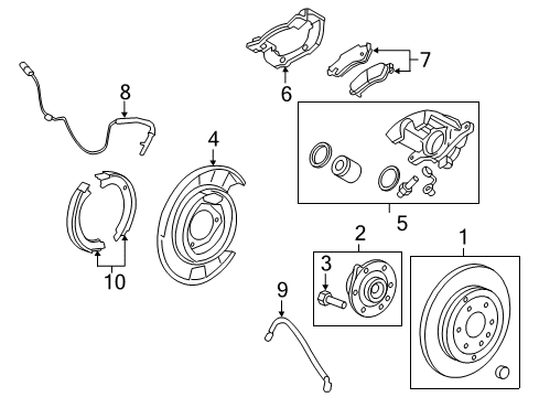 2012 GMC Acadia Anti-Lock Brakes Diagram