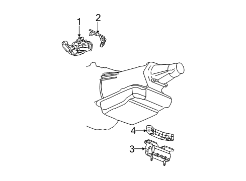 2006 Chevy Trailblazer Engine & Trans Mounting Diagram