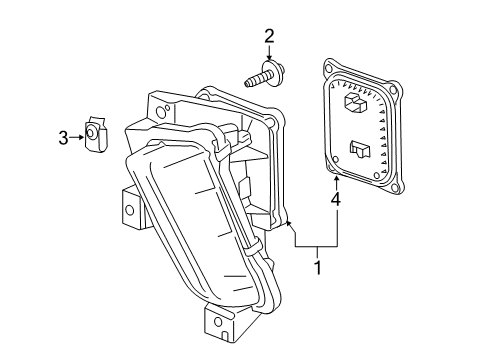 2022 Chevy Camaro Daytime Running Lamp Components Diagram