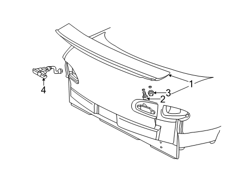 2005 Chevy Cavalier Rear Spoiler Diagram