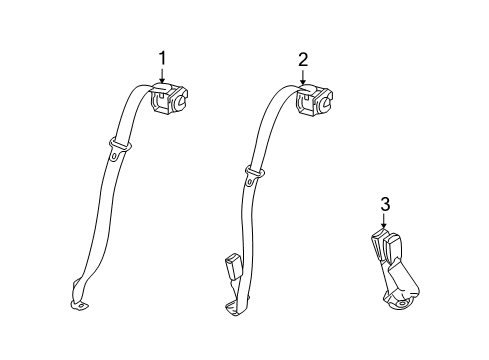 2008 Pontiac G5 Seat Belt Diagram