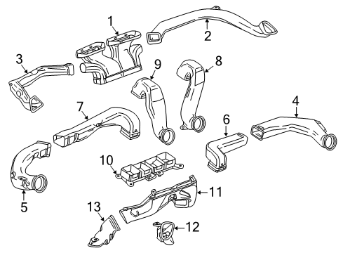 2022 Chevy Camaro Ducts Diagram
