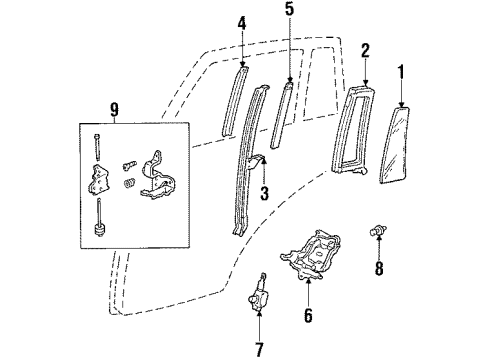 1984 Chevy Impala Rear Door Diagram