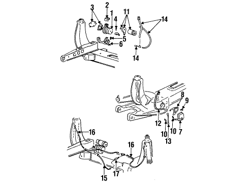 1989 Buick Riviera Air Compressor Diagram for 22049808