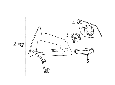2007 Saturn Outlook Outside Mirrors Diagram