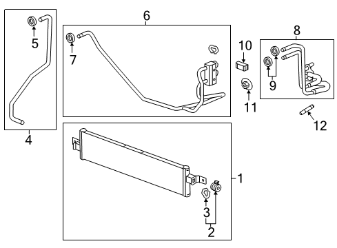 2018 Cadillac XT5 Hose & Tube Assembly Diagram for 84132339