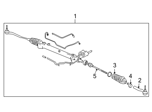 2007 Cadillac CTS P/S Pump & Hoses, Steering Gear & Linkage Diagram 2 - Thumbnail