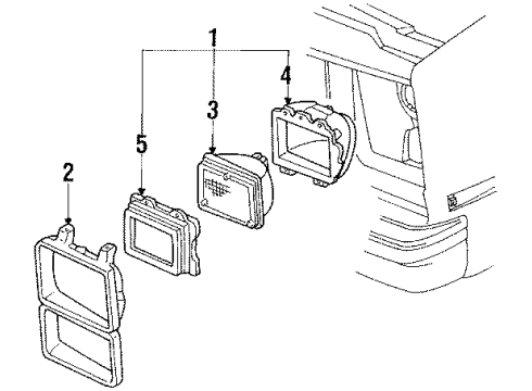 1985 Chevy C20 Headlamps Diagram