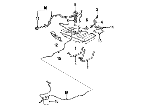 1994 Chevy Impala Pressure Valve Diagram for 17089068