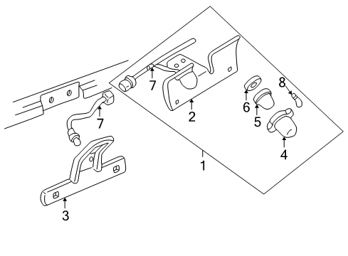 1999 GMC C3500 License Lamps Diagram