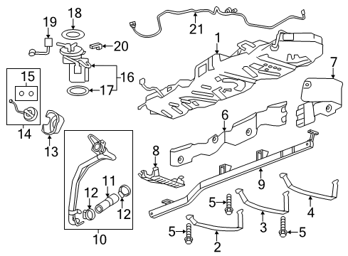 2012 Buick Enclave Fuel System Components Diagram