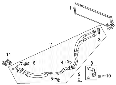 2022 Cadillac CT5 Trans Oil Cooler Diagram
