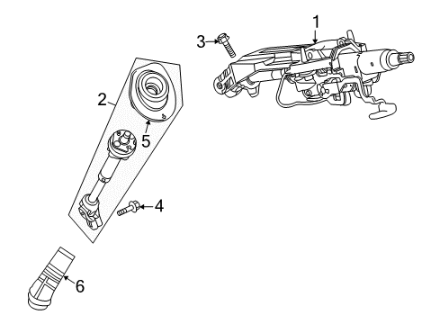 2012 Buick Enclave Steering Column, Steering Wheel Diagram