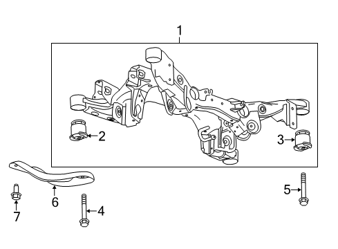 2019 Cadillac XTS Suspension Mounting - Rear Diagram