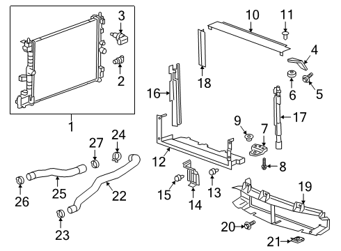 2019 Cadillac CT6 Crankshaft Position Sensor Diagram for 12706708