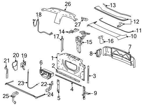 2005 Chevy SSR Harness Diagram for 88980428