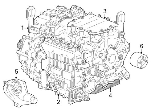 2023 Cadillac LYRIQ Cooling System - Traction Motor Component Diagram