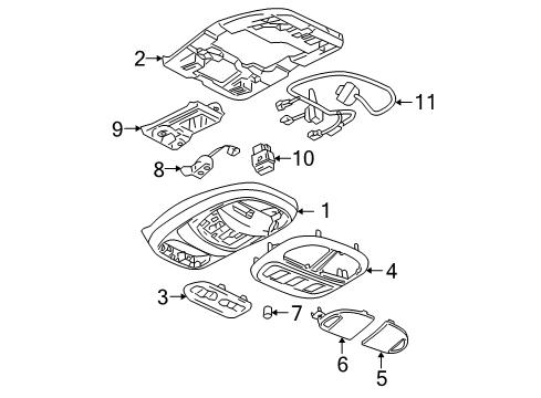 2005 Chevy Trailblazer Overhead Console Diagram