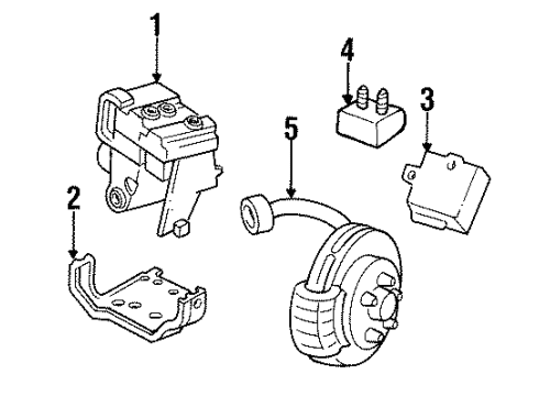 1994 Cadillac DeVille Anti-Lock Brakes Diagram
