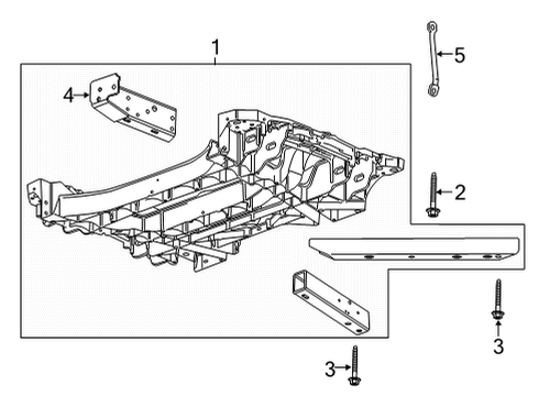 2022 Chevy Corvette Suspension Mounting - Front Diagram