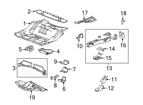2015 GMC Terrain Spare Tire Panel Diagram for 22981654